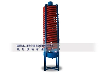Cassiterite espiral konsantratè gravite konsantratè espiral Chute
